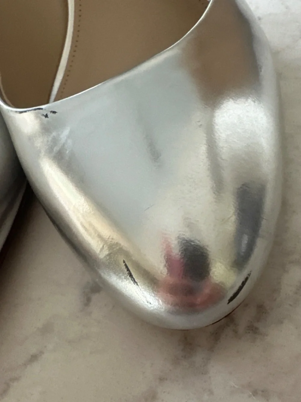 Coach Metallic Silver Pump - 9.5